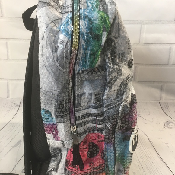 Disney Star Wars Sequin Backpack - Picture 2 of 6